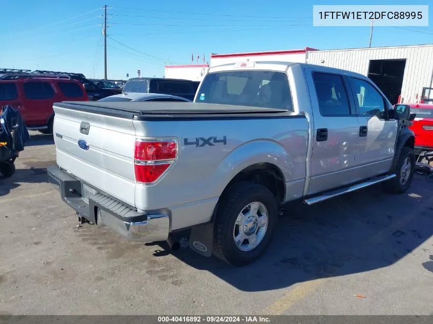 2013 Ford F-150 Supercrew VIN: 1FTFW1ET2DFC88995 Lot: 40416892