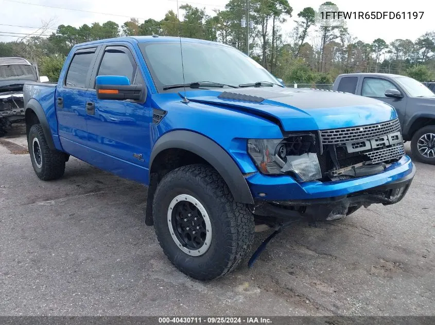 2013 Ford F-150 Svt Raptor VIN: 1FTFW1R65DFD61197 Lot: 40430711