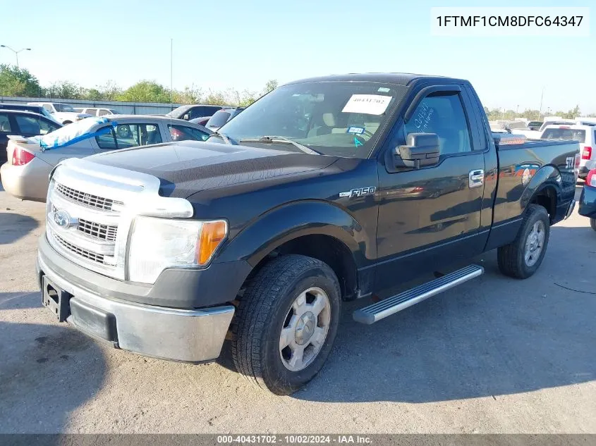 2013 Ford F-150 Xl VIN: 1FTMF1CM8DFC64347 Lot: 40431702