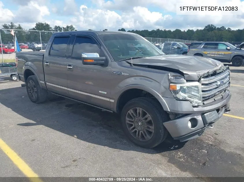 2013 Ford F-150 Platinum VIN: 1FTFW1ET5DFA12083 Lot: 40432759