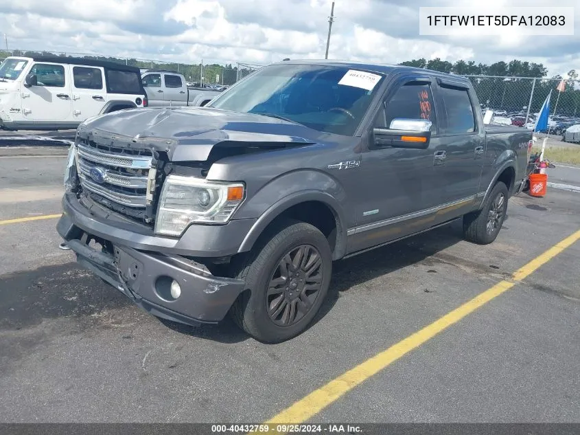 2013 Ford F-150 Platinum VIN: 1FTFW1ET5DFA12083 Lot: 40432759