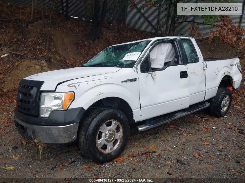 2013 Ford F-150 Xl VIN: 1FTFX1EF1DFA28210 Lot: 40436127