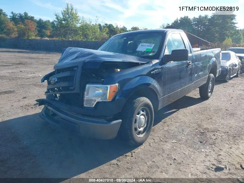 2013 Ford F150 VIN: 1FTMF1CM0DKE52819 Lot: 40437010