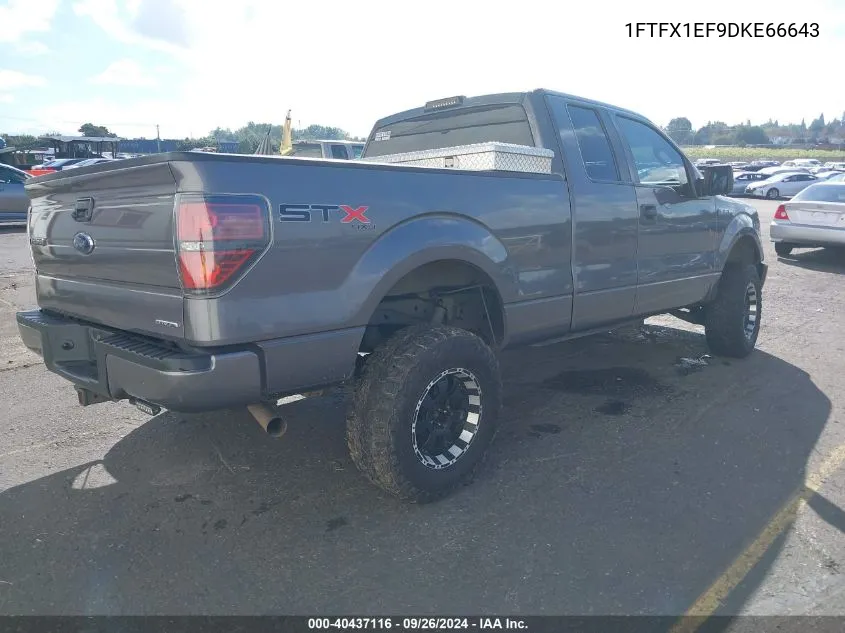 1FTFX1EF9DKE66643 2013 Ford F150 Super Cab