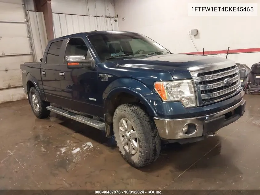 2013 Ford F-150 Lariat VIN: 1FTFW1ET4DKE45465 Lot: 40437975