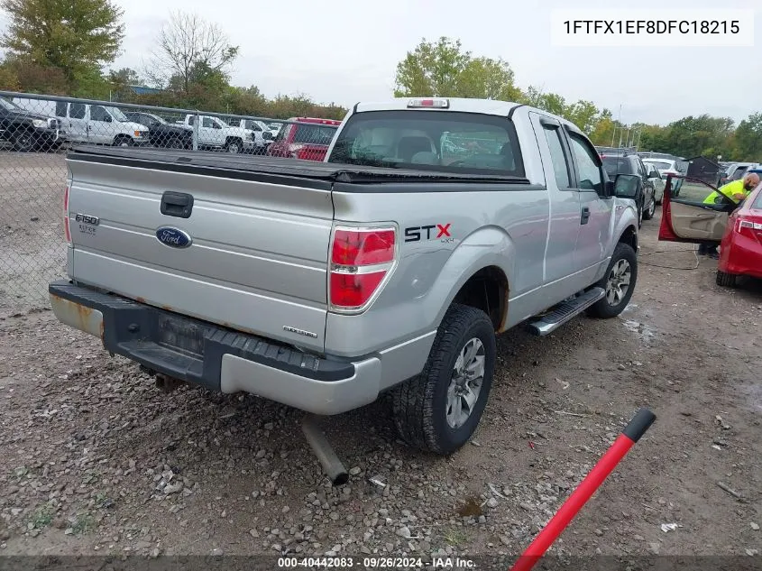 2013 Ford F-150 Stx VIN: 1FTFX1EF8DFC18215 Lot: 40442083