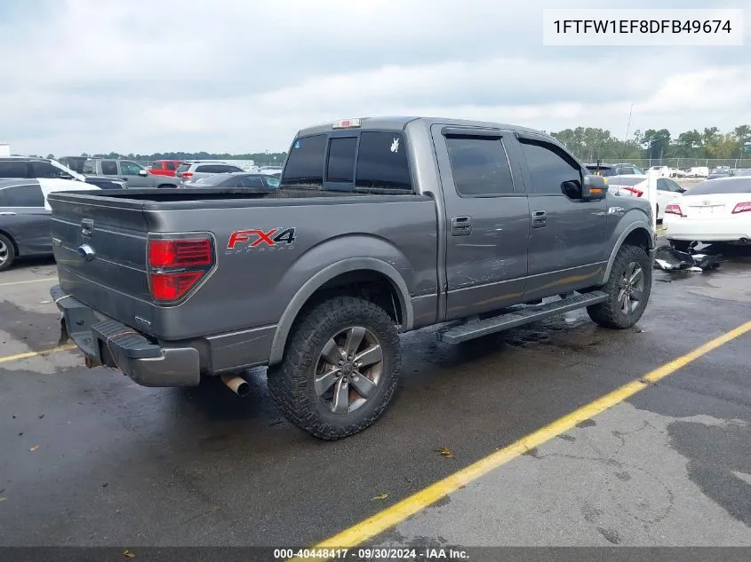 2013 Ford F-150 Fx4 VIN: 1FTFW1EF8DFB49674 Lot: 40448417