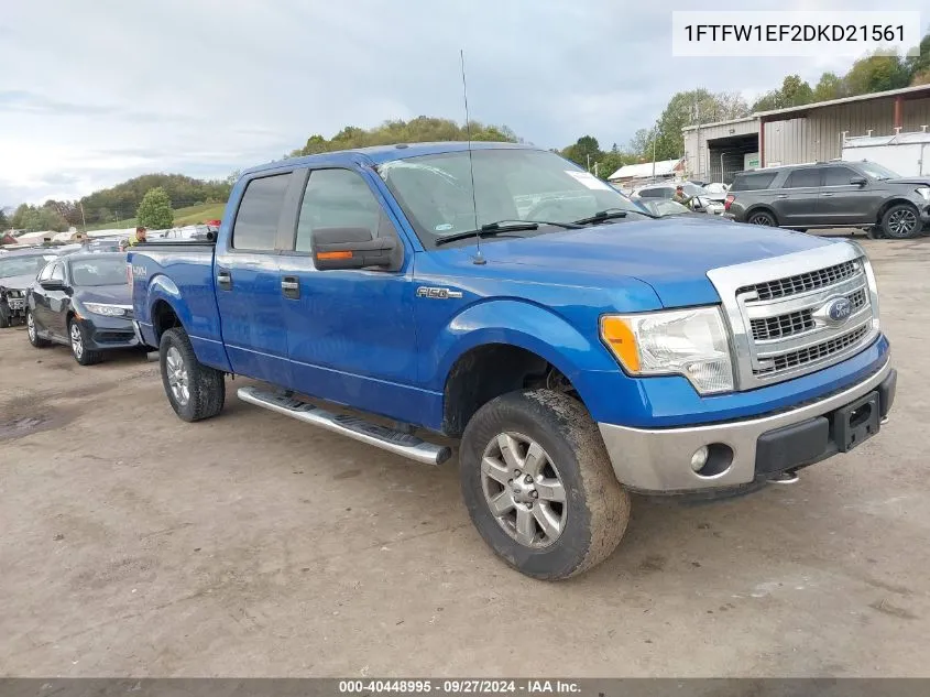 1FTFW1EF2DKD21561 2013 Ford F-150 Xlt