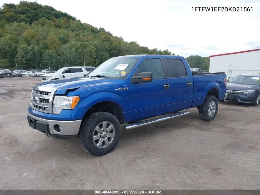 1FTFW1EF2DKD21561 2013 Ford F-150 Xlt