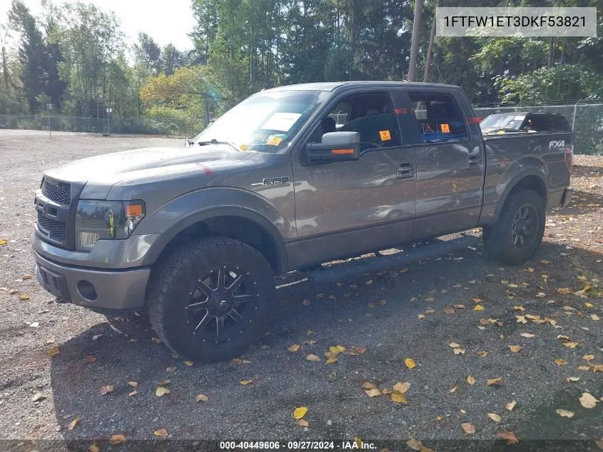 1FTFW1ET3DKF53821 2013 Ford F-150 Fx4