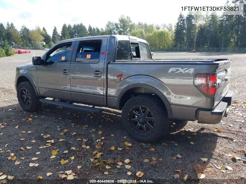 1FTFW1ET3DKF53821 2013 Ford F-150 Fx4