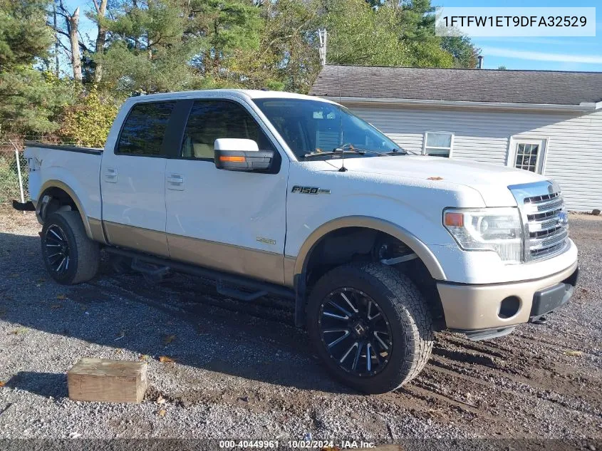 2013 Ford F-150 Lariat VIN: 1FTFW1ET9DFA32529 Lot: 40449961