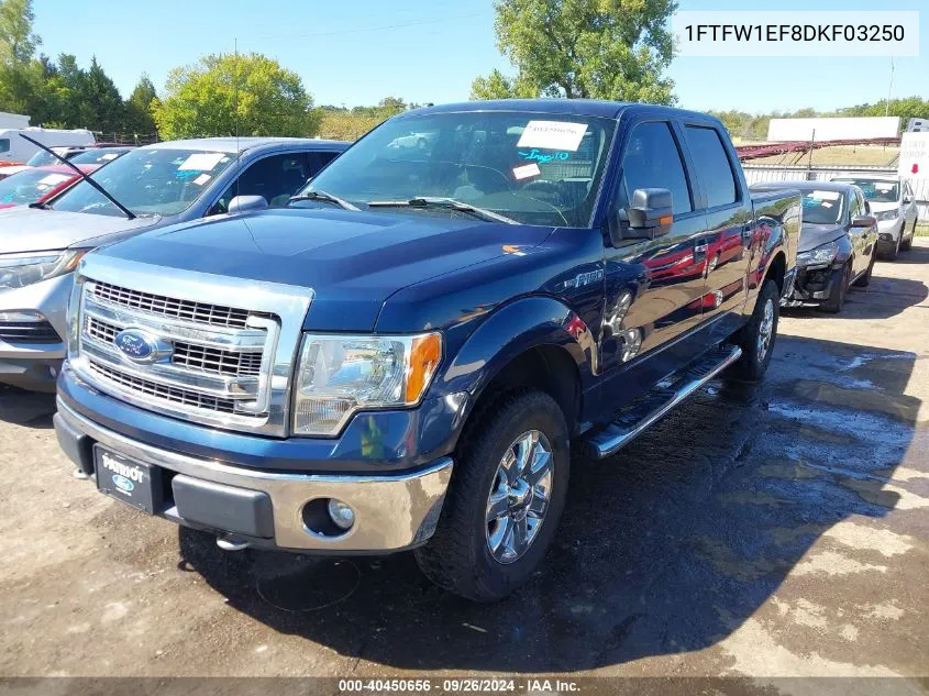 2013 Ford F-150 Xlt VIN: 1FTFW1EF8DKF03250 Lot: 40450656