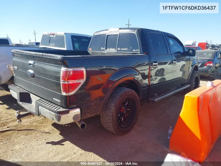 1FTFW1CF6DKD36437 2013 Ford F-150 Lariat