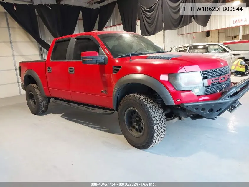 2013 Ford F-150 Svt Raptor VIN: 1FTFW1R62DFB09844 Lot: 40467734