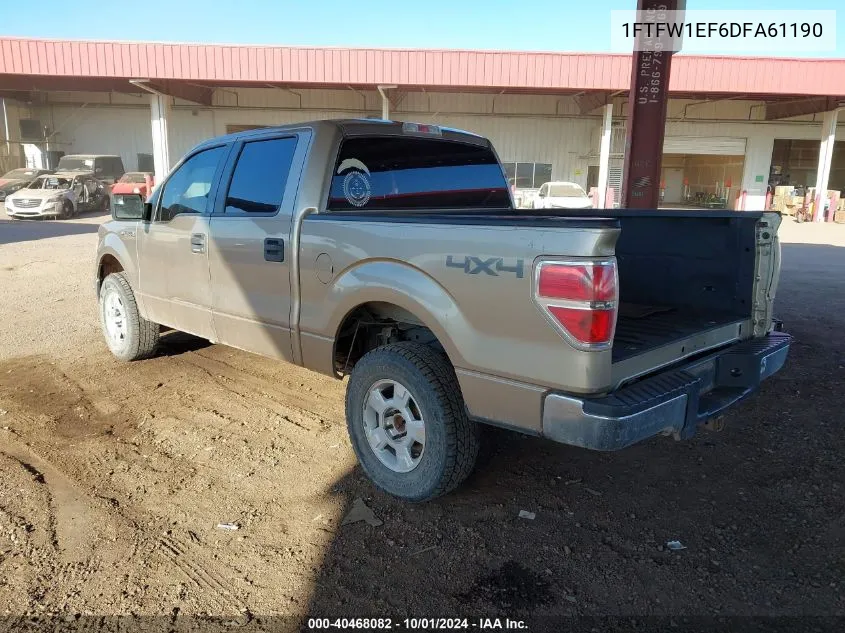 2013 Ford F-150 Xlt VIN: 1FTFW1EF6DFA61190 Lot: 40468082