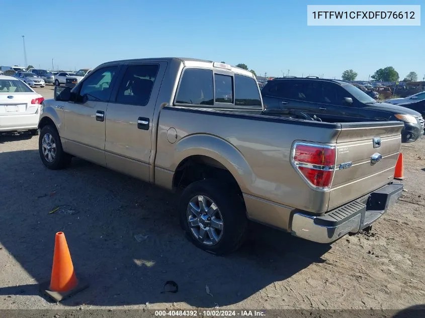 2013 Ford F-150 Xlt VIN: 1FTFW1CFXDFD76612 Lot: 40484392