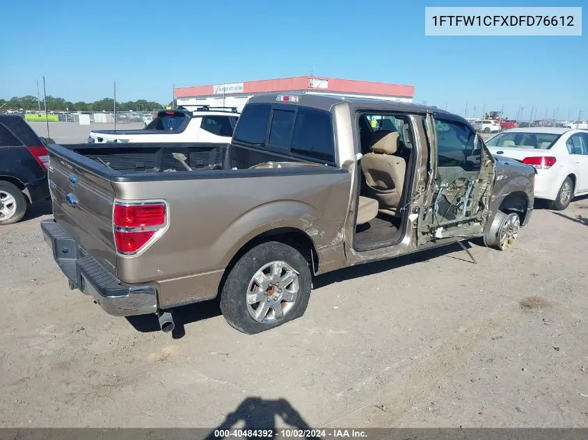 1FTFW1CFXDFD76612 2013 Ford F-150 Xlt