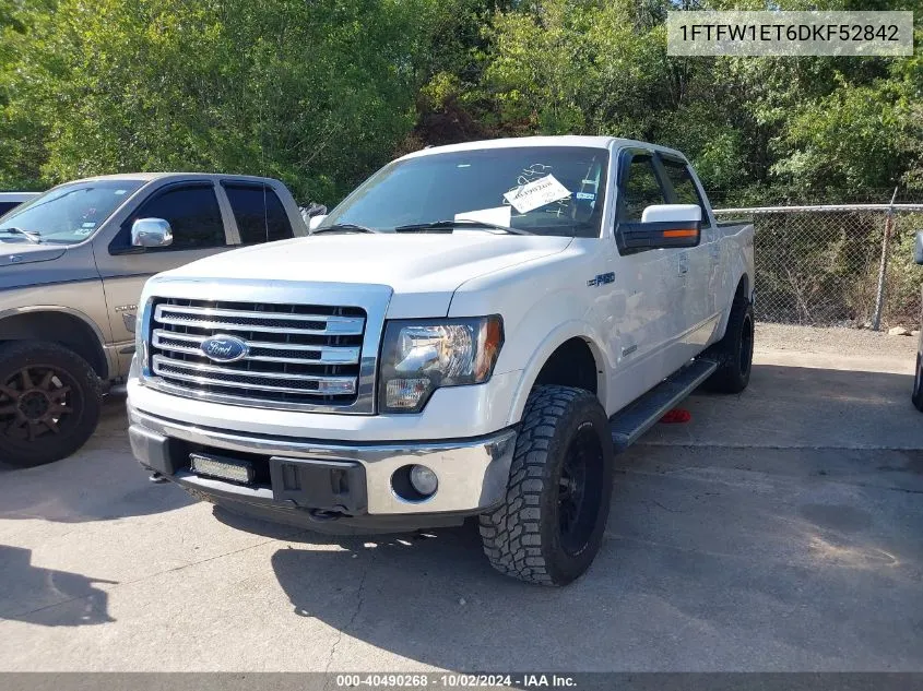 1FTFW1ET6DKF52842 2013 Ford F-150 Lariat