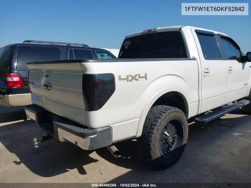 1FTFW1ET6DKF52842 2013 Ford F-150 Lariat