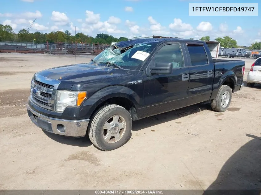 2013 Ford F-150 Xlt VIN: 1FTFW1CF8DFD49747 Lot: 40494717