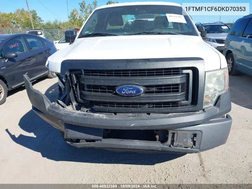 2013 Ford F-150 Xl VIN: 1FTMF1CF6DKD70353 Lot: 40532389