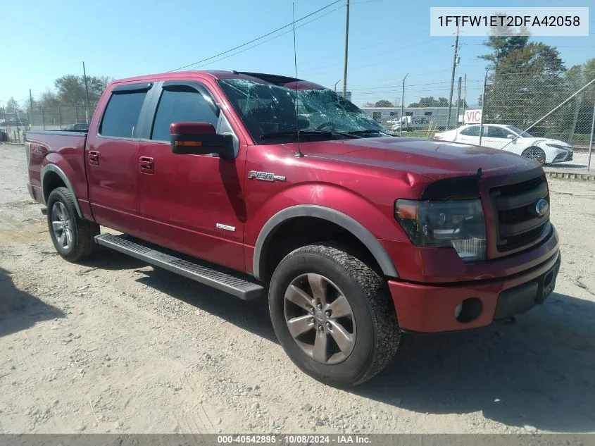 2013 Ford F-150 Fx4 VIN: 1FTFW1ET2DFA42058 Lot: 40542895