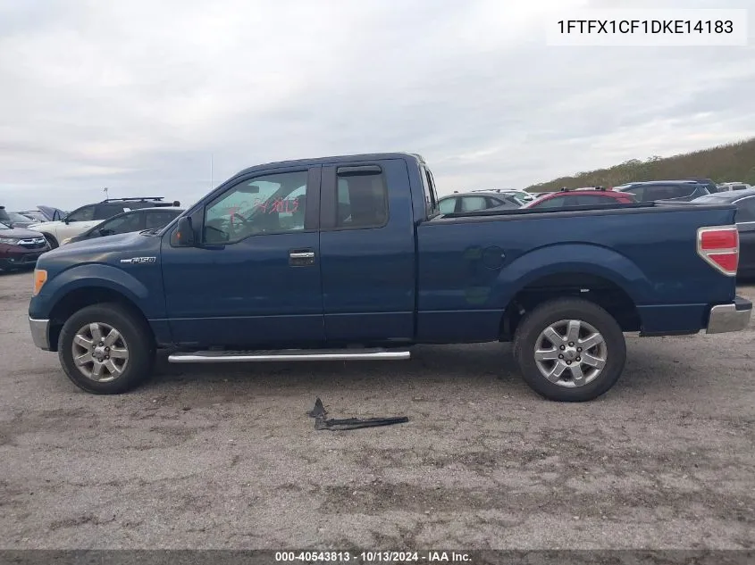 2013 Ford F150 Super Cab VIN: 1FTFX1CF1DKE14183 Lot: 40543813