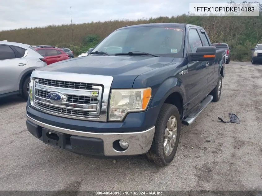 2013 Ford F150 Super Cab VIN: 1FTFX1CF1DKE14183 Lot: 40543813