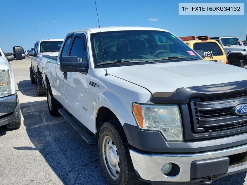 1FTFX1ET6DKG34132 2013 Ford F150 Super Cab