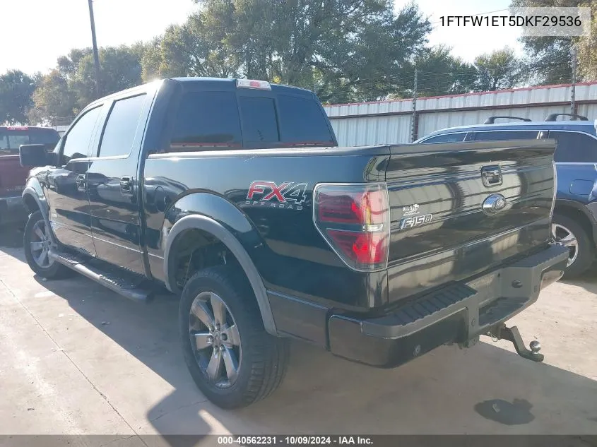 2013 Ford F-150 Fx4 VIN: 1FTFW1ET5DKF29536 Lot: 40562231