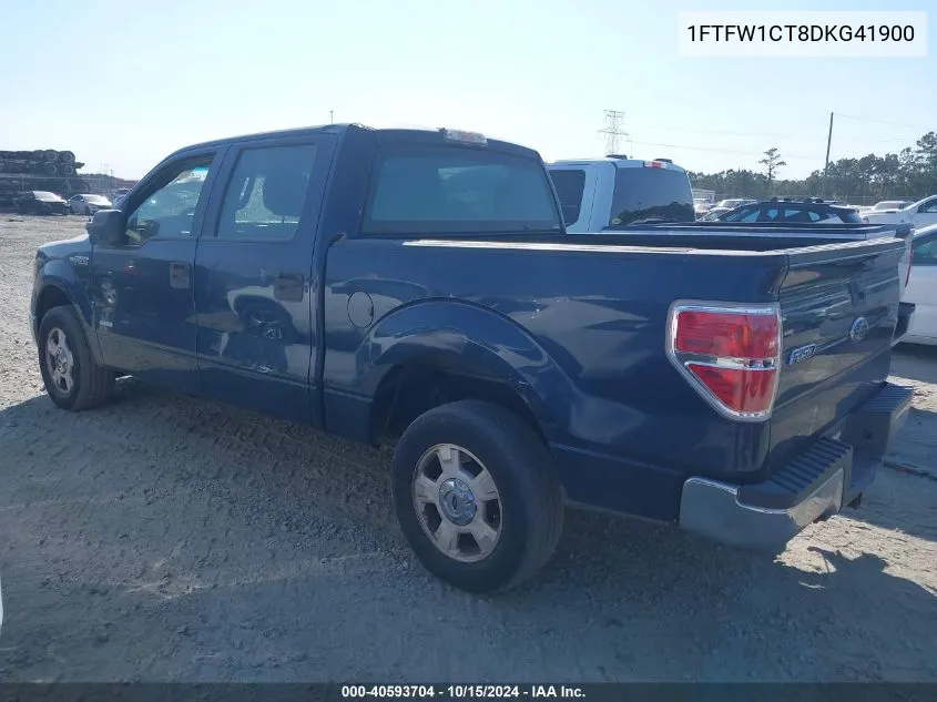 2013 Ford F-150 Xl VIN: 1FTFW1CT8DKG41900 Lot: 40593704