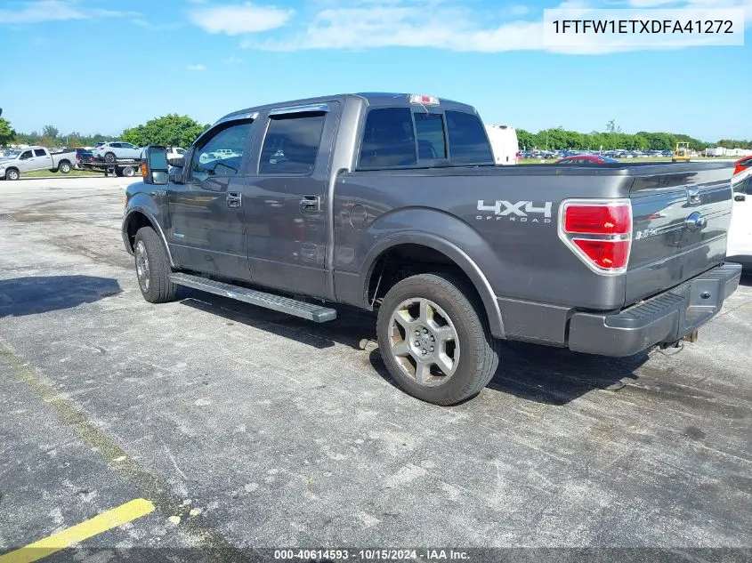 2013 Ford F-150 Lariat VIN: 1FTFW1ETXDFA41272 Lot: 40614593