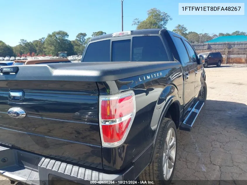 1FTFW1ET8DFA48267 2013 Ford F-150 Limited