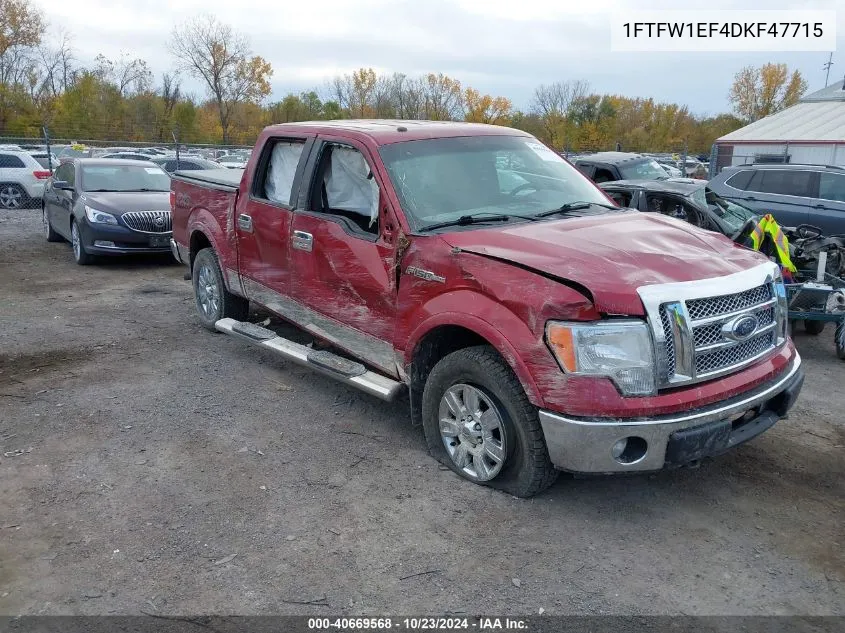 2013 Ford F-150 Fx4 VIN: 1FTFW1EF4DKF47715 Lot: 40669568