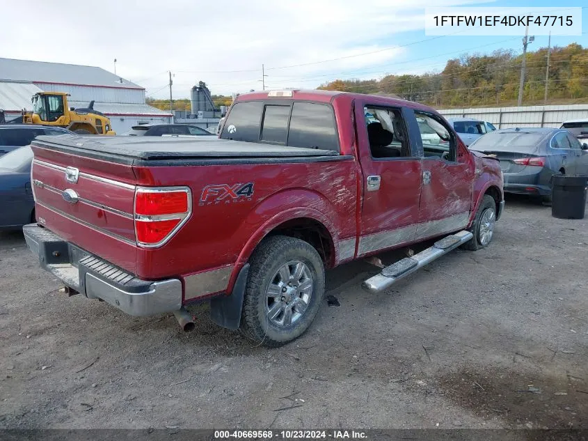 2013 Ford F-150 Fx4 VIN: 1FTFW1EF4DKF47715 Lot: 40669568