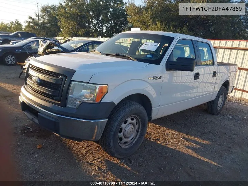 2013 Ford F-150 Xl VIN: 1FTFW1CF2DFA47869 Lot: 40710798