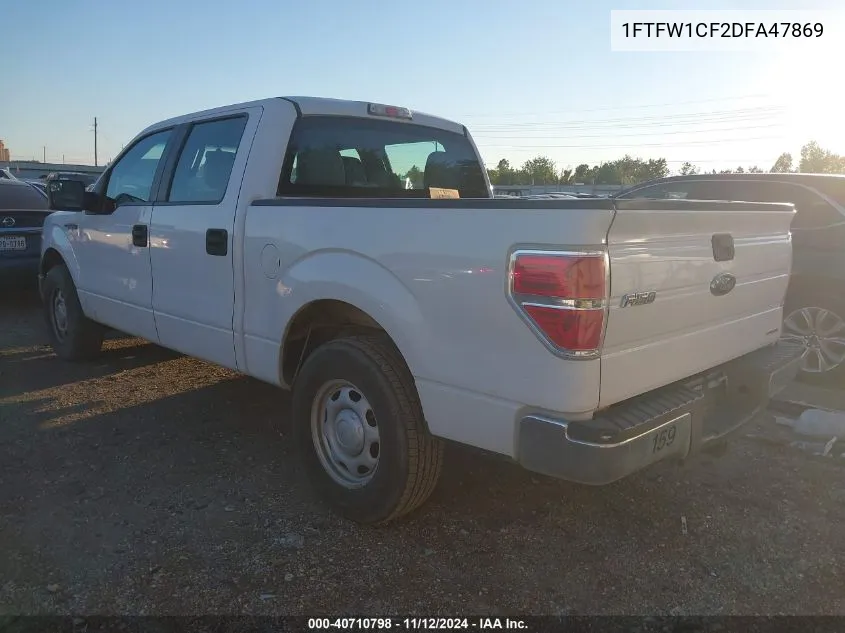 2013 Ford F-150 Xl VIN: 1FTFW1CF2DFA47869 Lot: 40710798