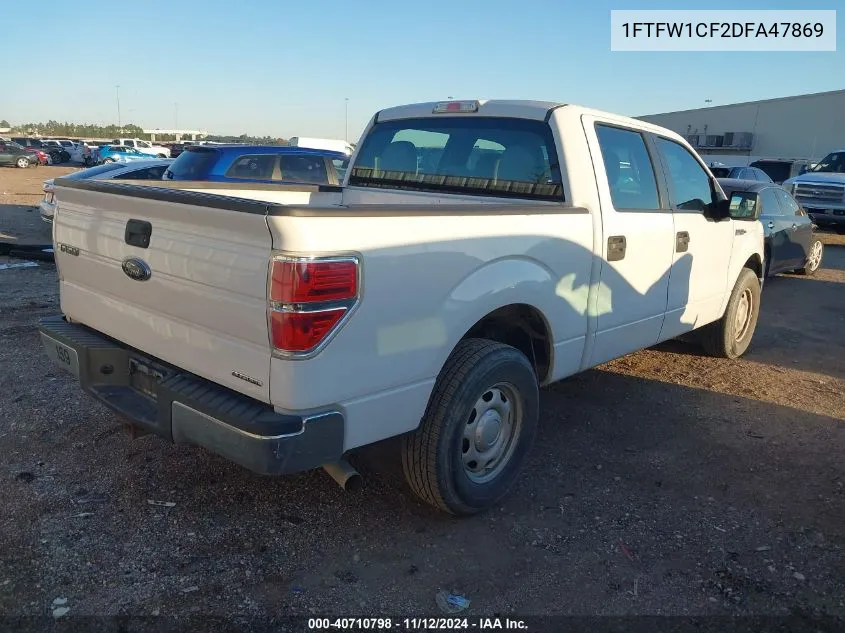 2013 Ford F-150 Xl VIN: 1FTFW1CF2DFA47869 Lot: 40710798