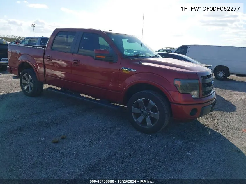 2013 Ford F-150 Fx2 VIN: 1FTFW1CF0DFC62277 Lot: 40730086