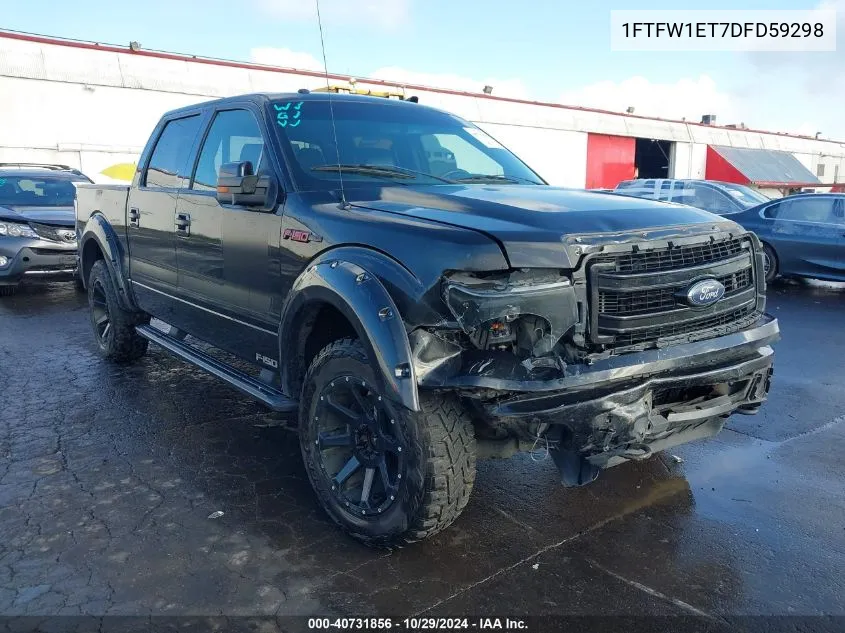 2013 Ford F-150 Fx4 VIN: 1FTFW1ET7DFD59298 Lot: 40731856