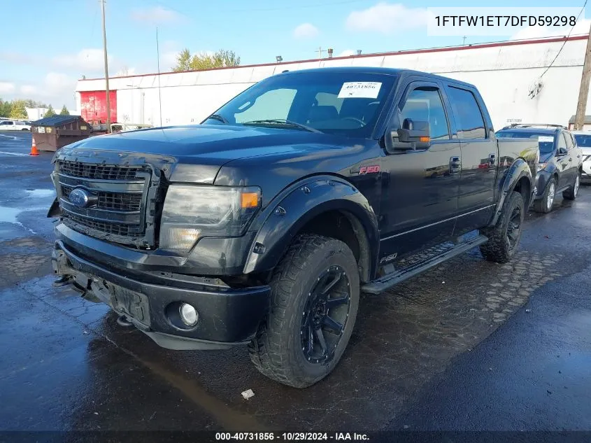 2013 Ford F-150 Fx4 VIN: 1FTFW1ET7DFD59298 Lot: 40731856