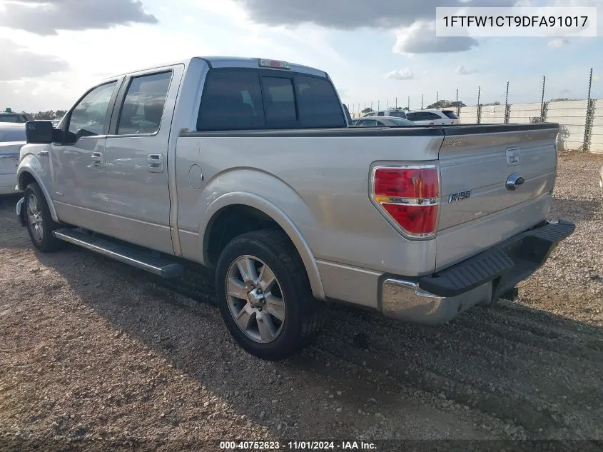 2013 Ford F-150 Lariat VIN: 1FTFW1CT9DFA91017 Lot: 40752623