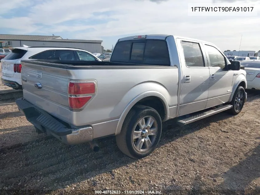 2013 Ford F-150 Lariat VIN: 1FTFW1CT9DFA91017 Lot: 40752623