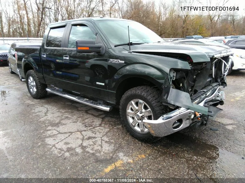 2013 Ford F-150 Xlt VIN: 1FTFW1ET0DFD01694 Lot: 40758367