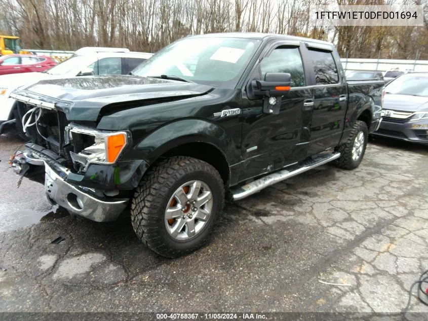 2013 Ford F-150 Xlt VIN: 1FTFW1ET0DFD01694 Lot: 40758367