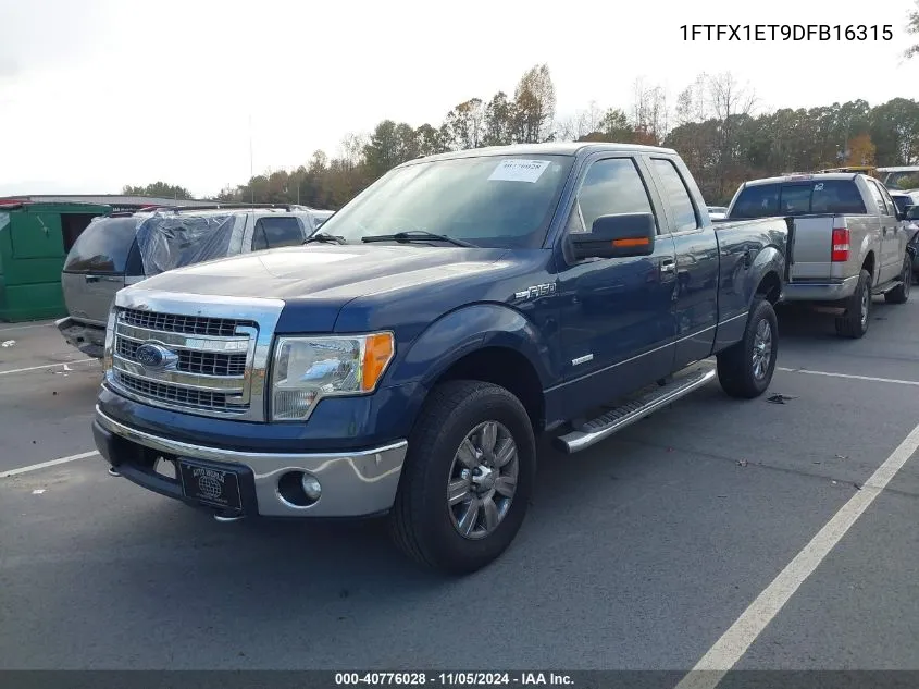 2013 Ford F-150 Xlt VIN: 1FTFX1ET9DFB16315 Lot: 40776028