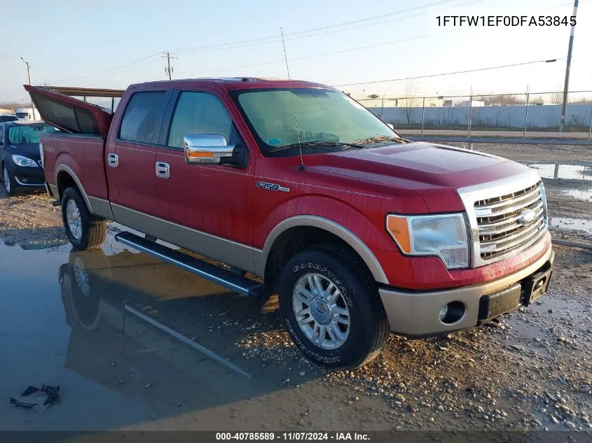 2013 Ford F-150 Lariat VIN: 1FTFW1EF0DFA53845 Lot: 40785589