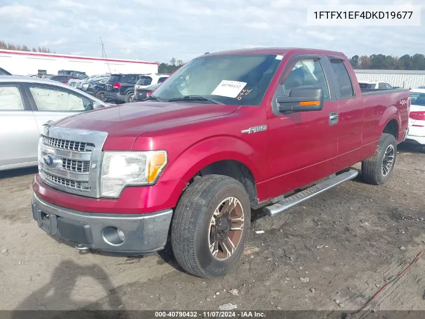 2013 Ford F-150 Xlt VIN: 1FTFX1EF4DKD19677 Lot: 40790432