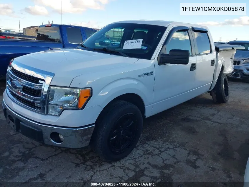 2013 Ford F-150 Xlt VIN: 1FTEW1CMXDKD05878 Lot: 40794823